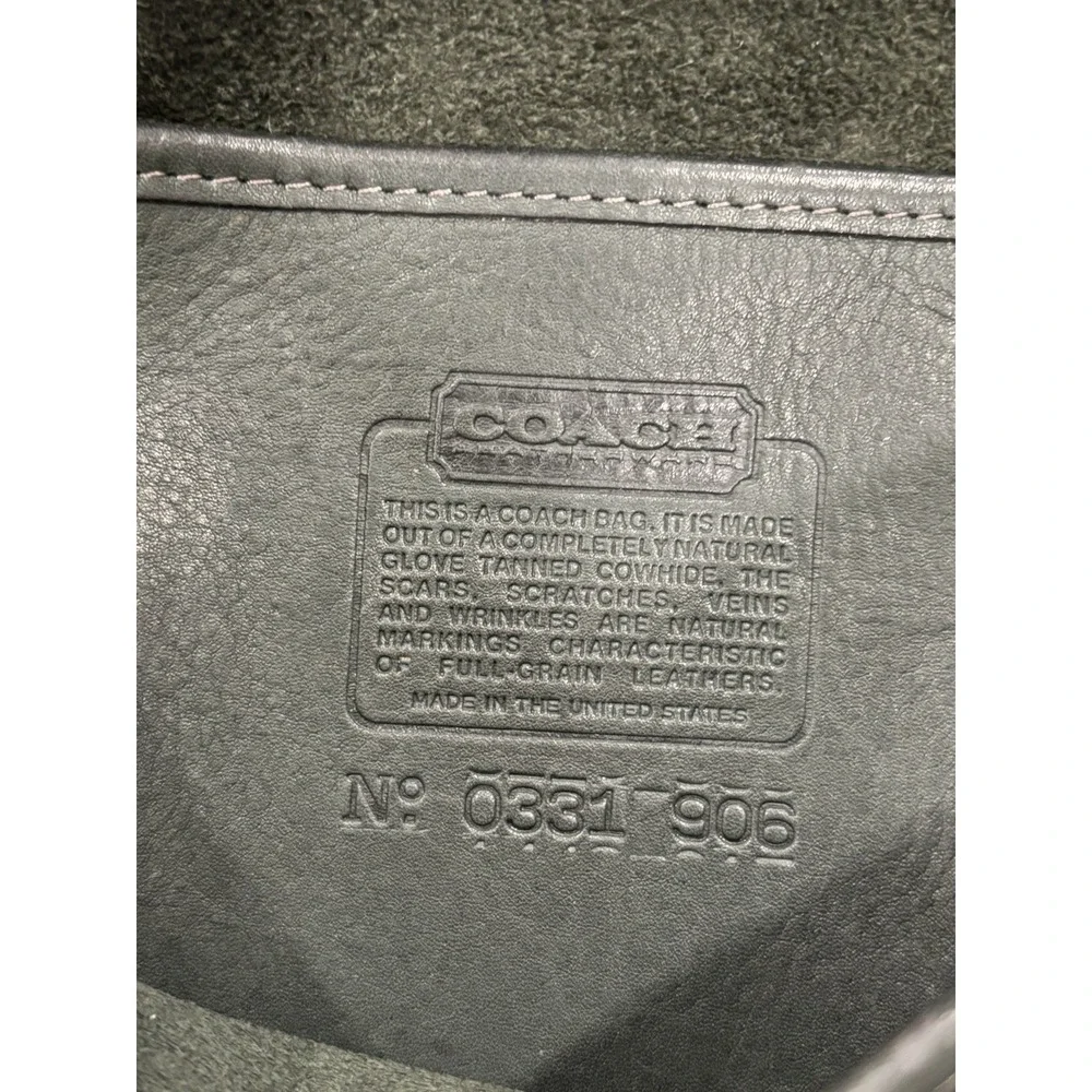 Vintage Coach Station Bag Emerald Green 9x9.5